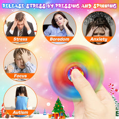 JAWHOCK Multicolor Fidget Spinner Sensory Toy for Teens Boys Girls