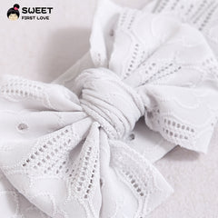 Girls Dressy Bow Headband Set 3pcs Soft Elastic Hair Accessories