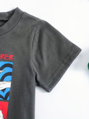 2pcs Boys Teen Dinosaur T-shirt & Shorts Set for Summer