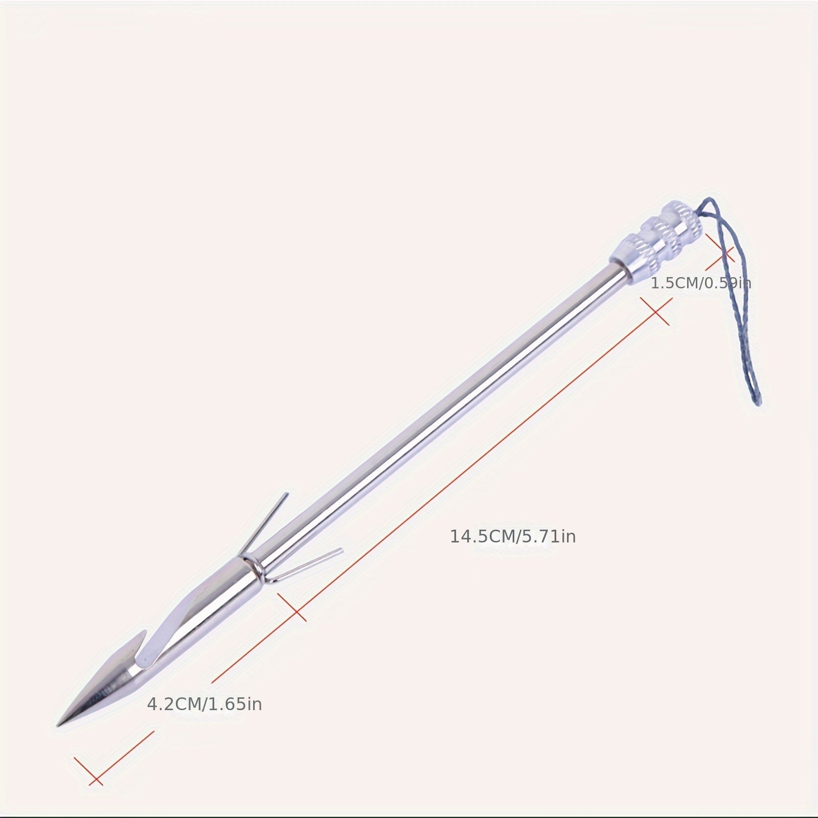 Outdoor Bowfishing Gear Set 4pcs Arrow Model 4 Rubber Band With Storage Pouch