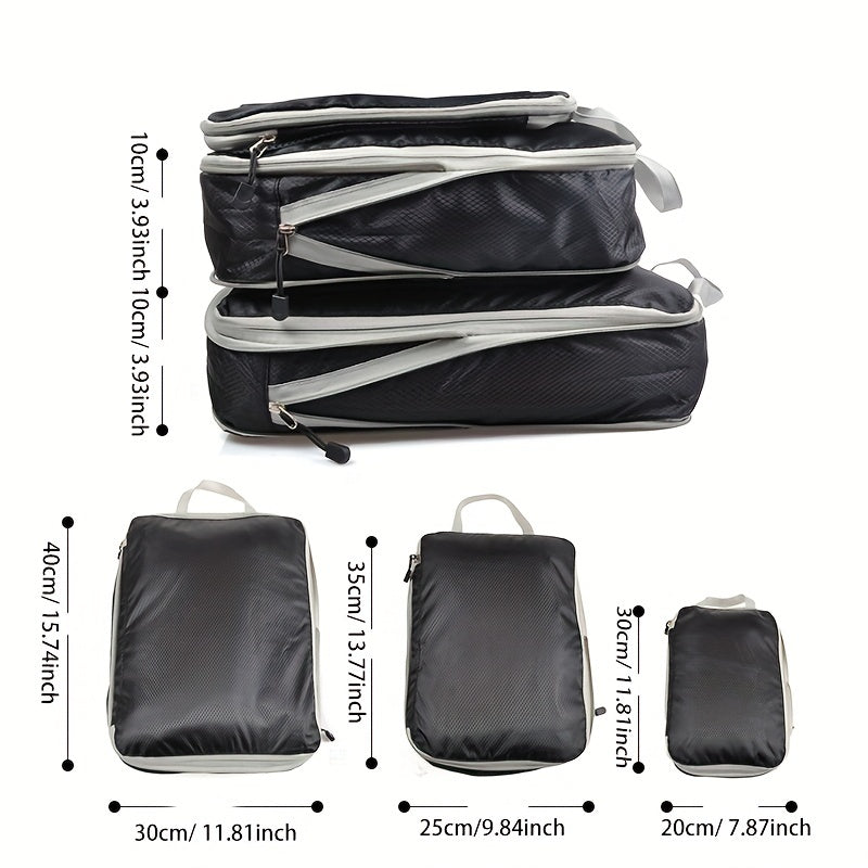 3pcs Compressed Storage Bag Waterproof Organizer Set