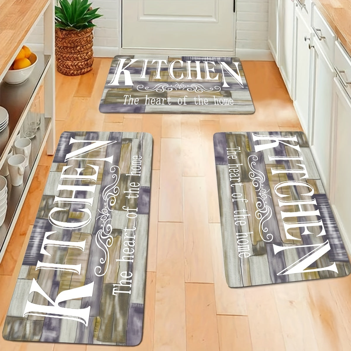 Stain Resistant Kitchen Rug Soft Memory Foam Mat Anti Fatigue Rug Runner