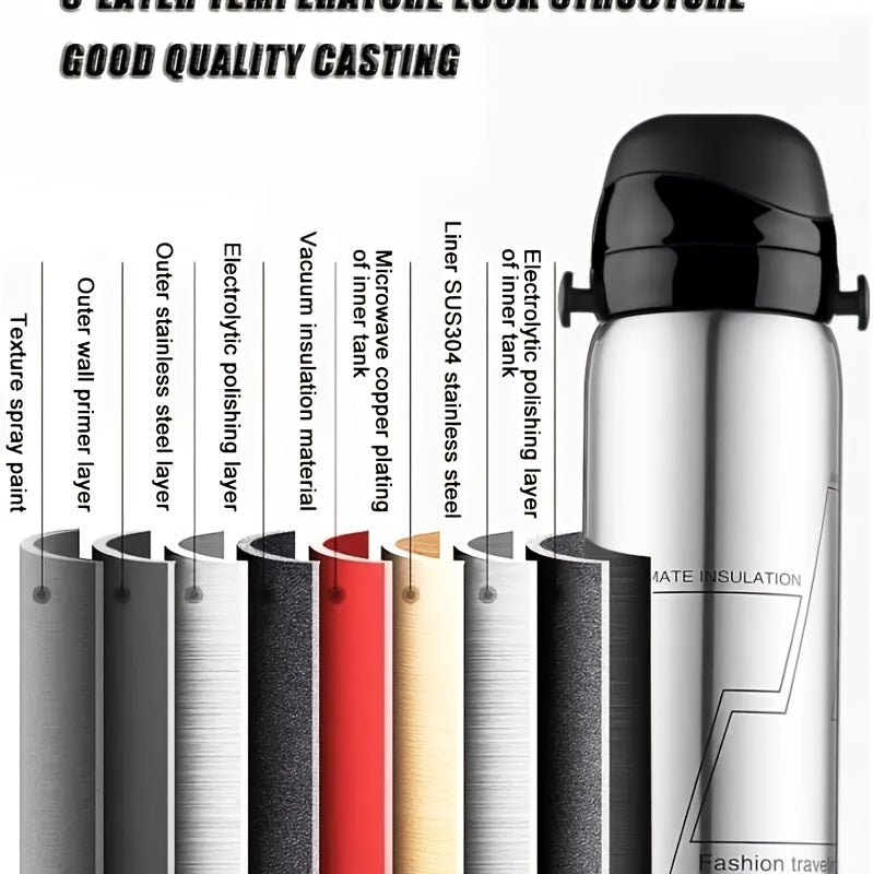 800ml Stainless Steel Vacuum Insulated Bottle for Outdoor Activities