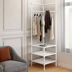 1pc Wall Corner Coat Rack Household Organizer