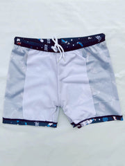 Astronaut Print Swimwear Set for Boys - Beach Vacation Kids Clothes