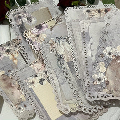 10pcs Constellation Hollow Lace Diary DIY Decoration Paper