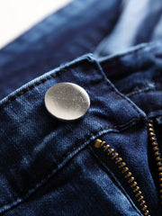 Men's Slim Fit Biker Jeans Stretch Distressed Denim