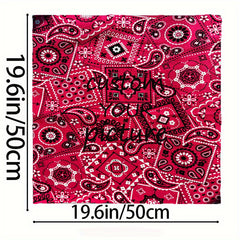 Custom Photo Logo Square Scarf - Personalized Women's Men's Scarf