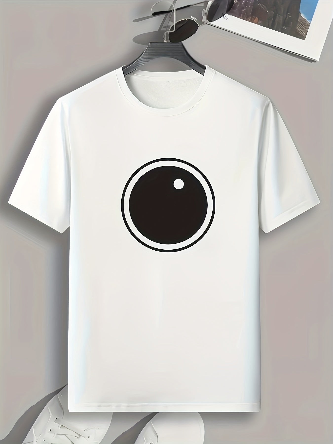 Geometric Pattern Print Men's Sports T-Shirt - Comfy & Stylish