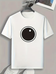 Geometric Pattern Print Men's Sports T-Shirt - Comfy & Stylish