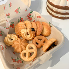 6pcs Girls Cookie Food Hair Clip Set