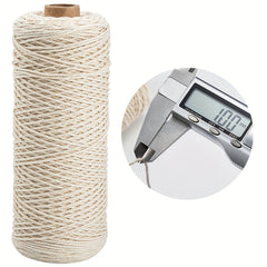 Cotton Rope Twisted Braided Cord Wall Hanging Plant Hanger 1mm 200m