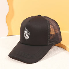 Butterfly Print Trucker Hat Mesh Baseball Cap Lightweight Sunshade Dad Hats