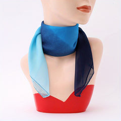 Chiffon Gradient Neckerchief Casual Square Scarf Bandana Women