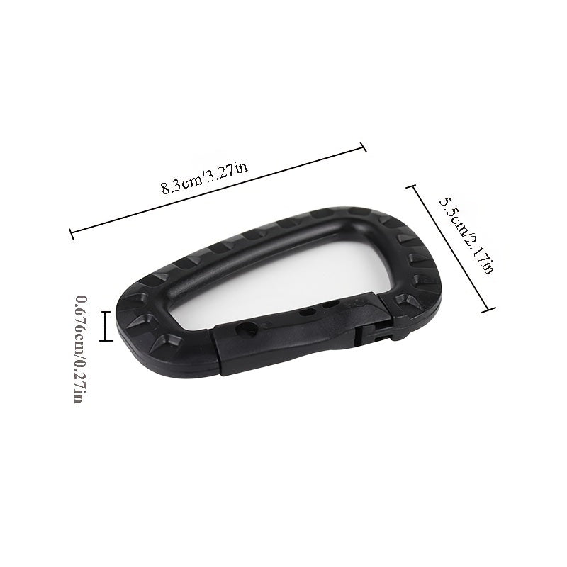 5pcs D Ring Key Chain Keyring for Outdoor Camping Hiking