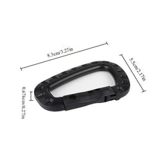 5pcs D Ring Key Chain Keyring for Outdoor Camping Hiking