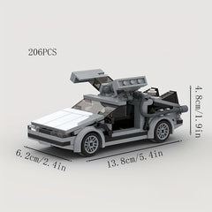 Back to the Future Delorean Time Machine Model Building Blocks Set