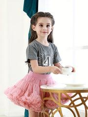 Toddler Girls Mesh Tutu Skirt for Birthday Party Dance Performance