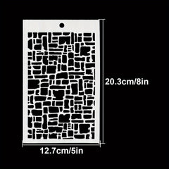 Irregular Box Background Stencils DIY Art Stencils For Painting