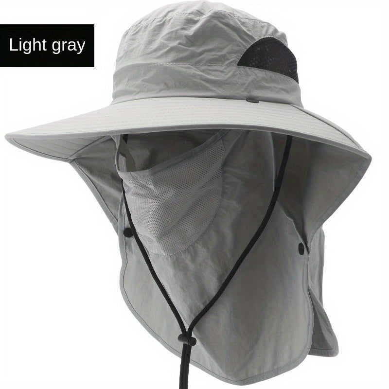 Breathable Sun Hat with Waterproof Wide Brim for Fishing