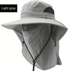 Breathable Sun Hat with Waterproof Wide Brim for Fishing