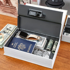 Simulated Book Storage Box Safe Hidden Secret Storage Box with Key Lock