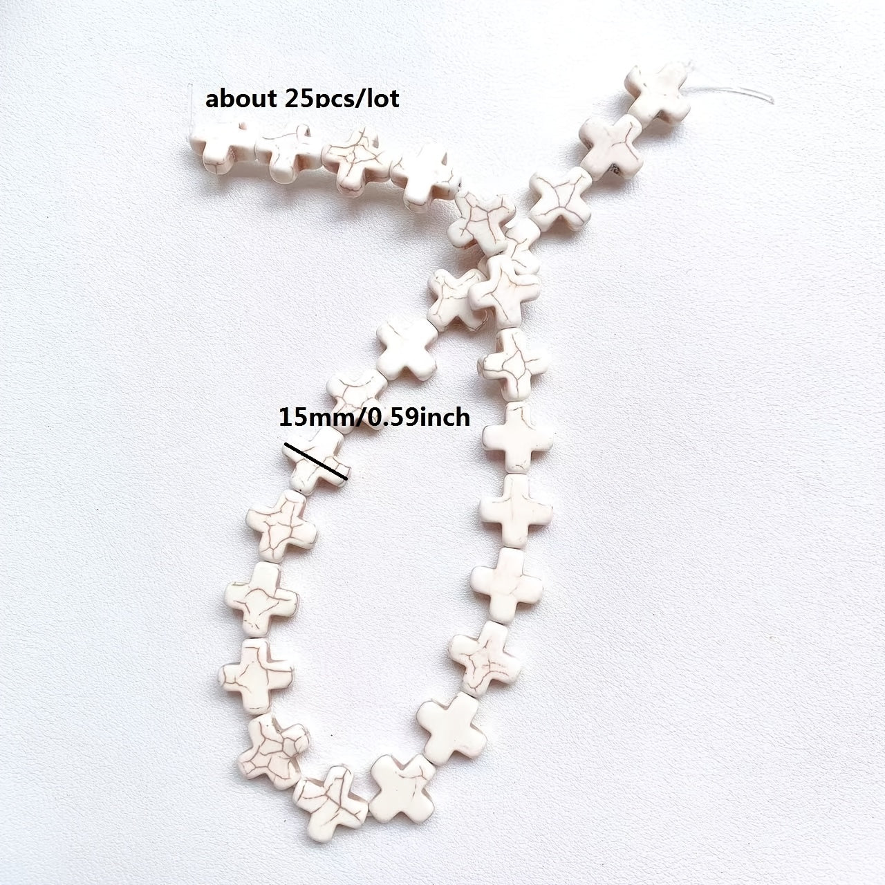 Turquoise Cross Pendant Beads for DIY Jewelry Making