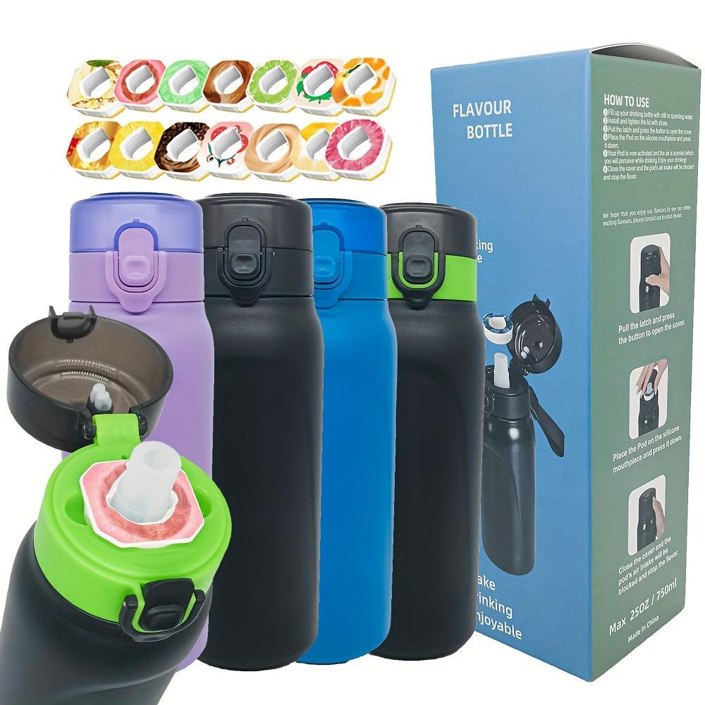 22oz Stainless Steel Water Bottle Flip Top Leakproof Cup Double Walled