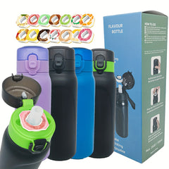 22oz Stainless Steel Water Bottle Flip Top Leakproof Cup Double Walled