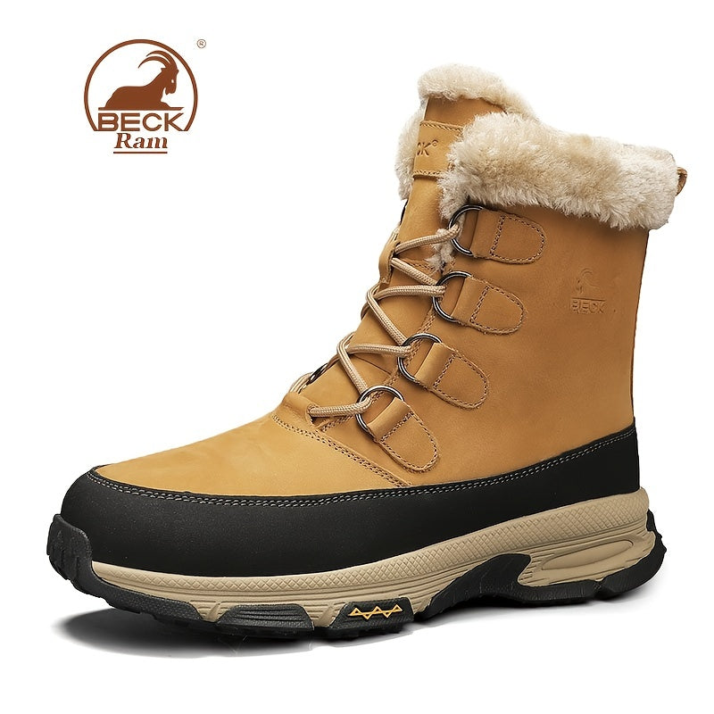Men's Snow Boots Thermal Winter Shoes Windproof Hiking Boots