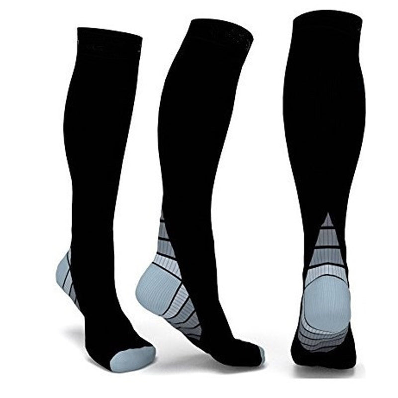 Men's Compression Athletic Socks Long Tube Calf Support for Sports