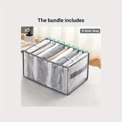 Wardrobe Clothes Organizer 7 9 Grids With Handle Closet Organizers And Storage