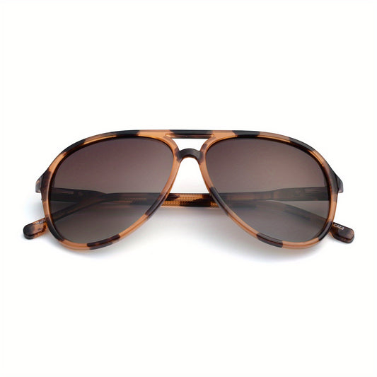 VINTAGE TORTOISE AVIATOR SUNGLASSES POLARIZED GRADIENT LENSES