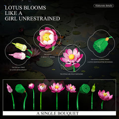 Lotus Building Blocks Set for Home Decor