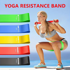 5pcs TPE Fitness Resistance Band Yoga Stretching Strap