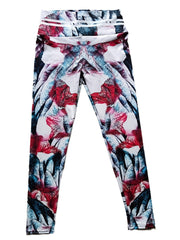 Marble Printed Yoga Leggings High Waist Workout Tight Pants