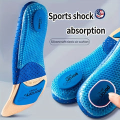 Silicone Sports Insoles Arch Support Breathable Cushion Shock Absorbing