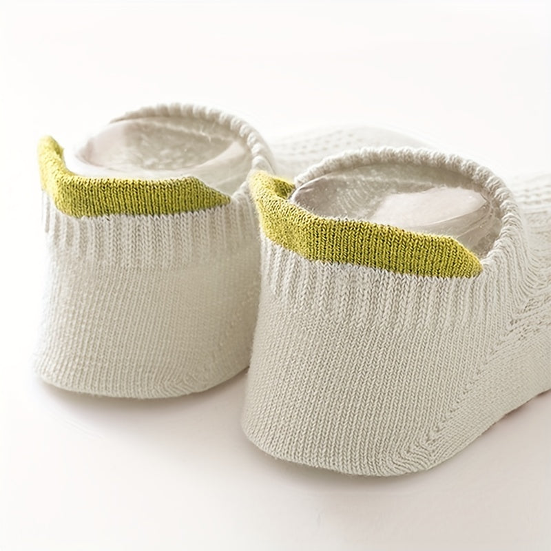 3 Pairs Boys Kids Mesh Breathable Non Slip Ankle Socks