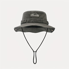 Foldable Bucket Sun Hat Embroidered Boonie Hat