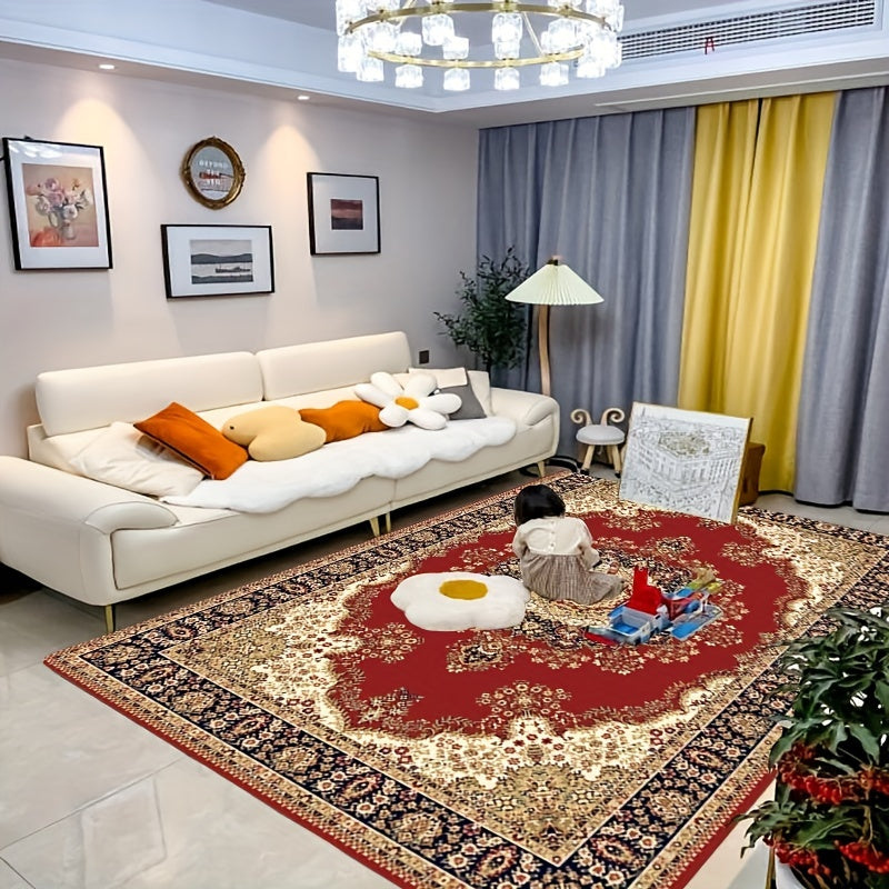 Soft Sponge Floor Mat Vintage Persian Kitchen Rug Quick Dry Absorbent