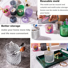 Silicone Resin Mold With Lids Storage Box