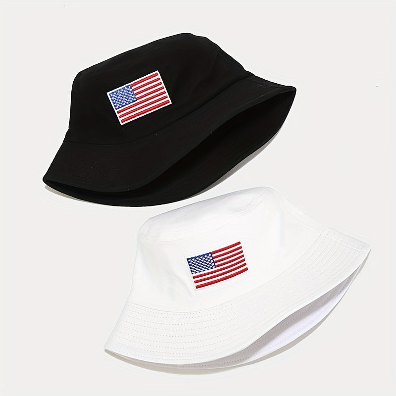 American Flag Bucket Hat Sun Visor