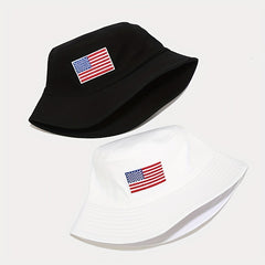 American Flag Bucket Hat Sun Visor