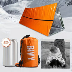 Emergency Survival Shelter 2 Person Tent with Whistle and Blanket