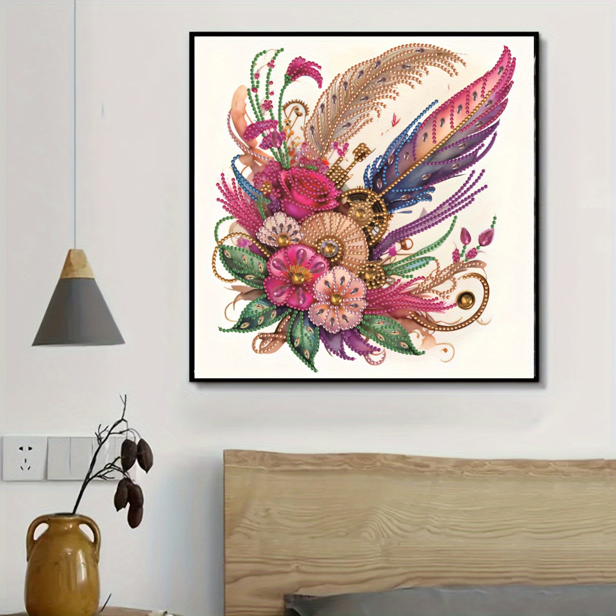 Special Shape Diamond Painting Kit Flower Pattern DIY 5D Diamond Art Kit