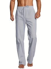 Men's Drawstring Cotton Loose Waistband Pants