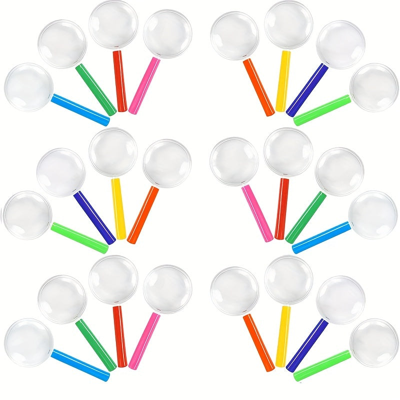 8pcs Colorful Plastic Magnifying Glasses for Kids Party Favors