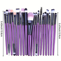 20-Piece Pro Eye Makeup Brush Set for Flawless Looks