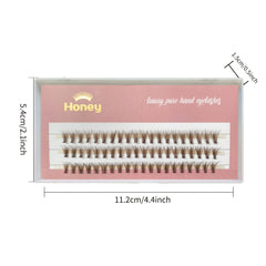 20D Brown Cluster Eyelashes for Volume Lash Extension