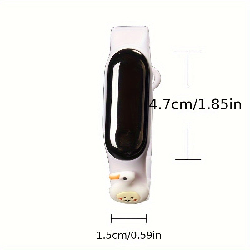 2pcs Animal LED Bracelet Watches for Kids Digital Display Soft TPU Band